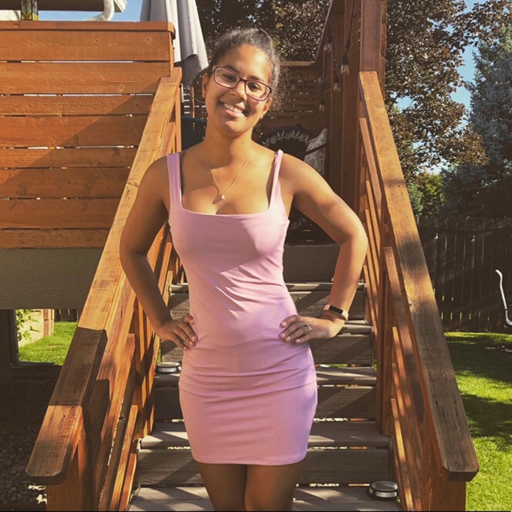 Forever 21 Lilac Purple Body-Con Mini Dress